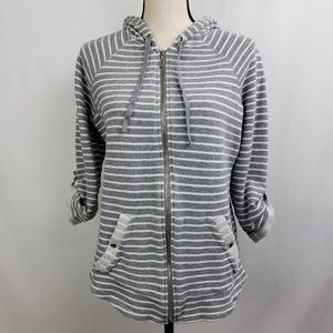 Style&co 100% Cotton Zip up Sweater H-0193